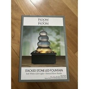 Stacked Stones Zen Garden Fountain LED Light